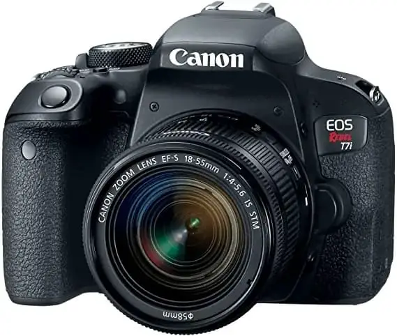 Another solid camera Canon EOS REBEL T7i for taking photos of your pet and especially dog photography