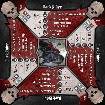 Gloomhaven Dark Rider boss stats card