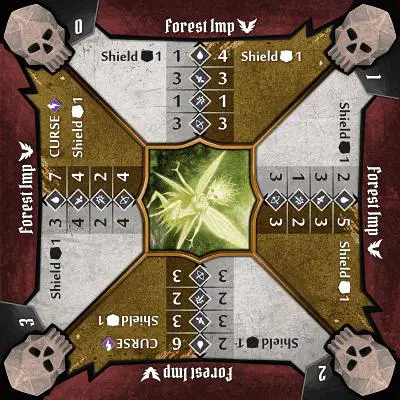 Gloomhaven Forest Imp stats card
