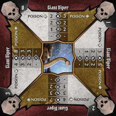 Gloomhaven Giant Viper stats card