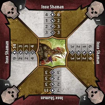 Gloomhaven Inox Shaman stats card