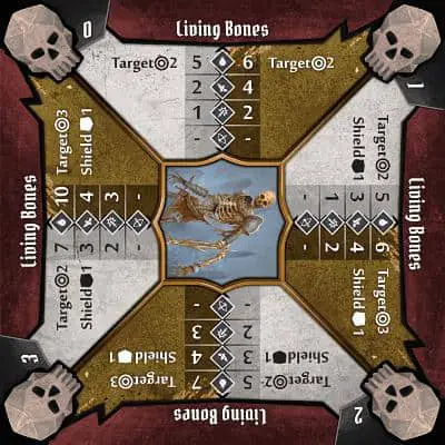 Gloomhaven Living Bones stats card