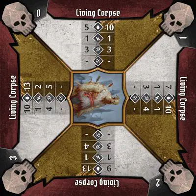 Gloomhaven Living Corpse stats card