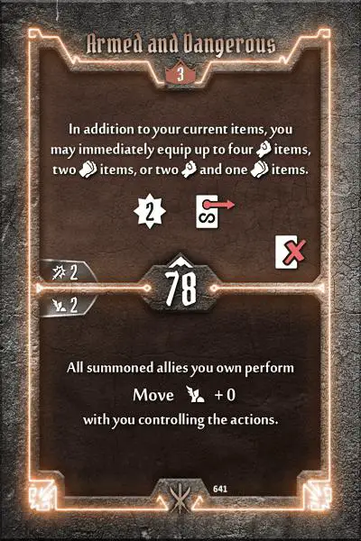 Gloomhaven Bladeswarm level 3 armed and dangerous