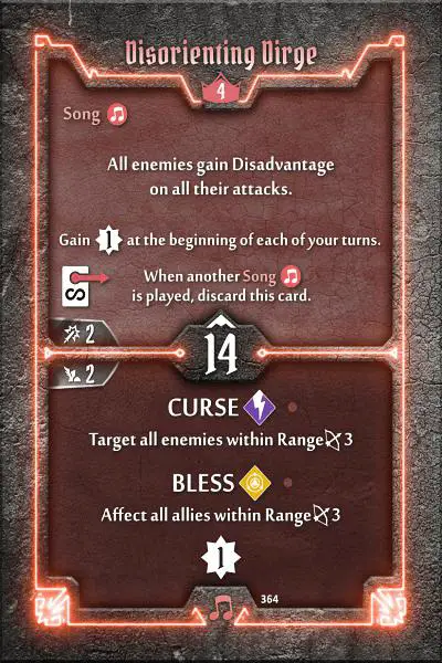 Gloomhaven Soothsinger level 4 disorienting dirge