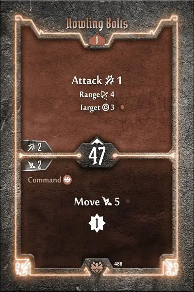 Gloomhaven Beast-Tyrant level 1 howling bolts