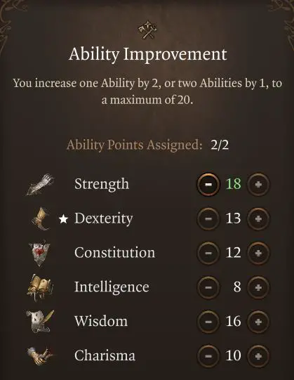 ability improvement strenght rogue