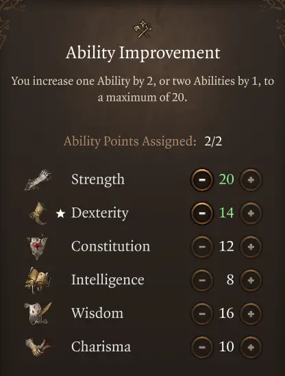 bg3 monk second ability improvement feat