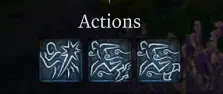 bg3 Monk Actions: Patient Defence, Step of The Wind: Dash, Step of The Wind: Disengage